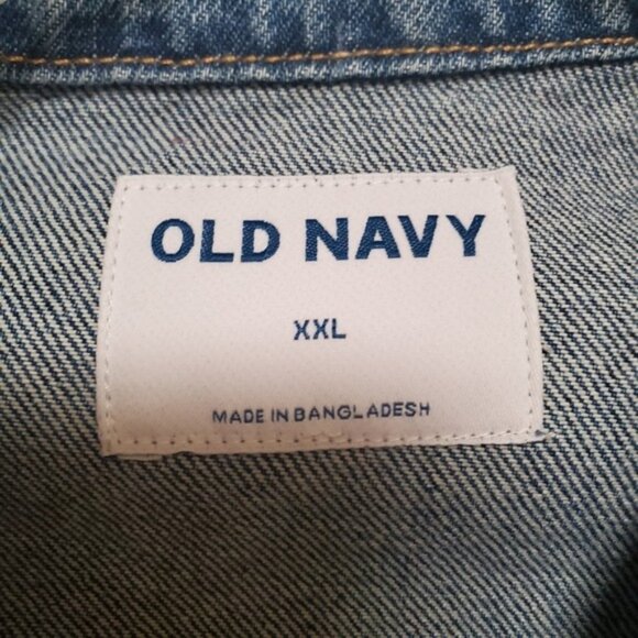 NWT Denim Jacket Old Navy Relaxed Classic XXL Birdie - Picture 13 of 14